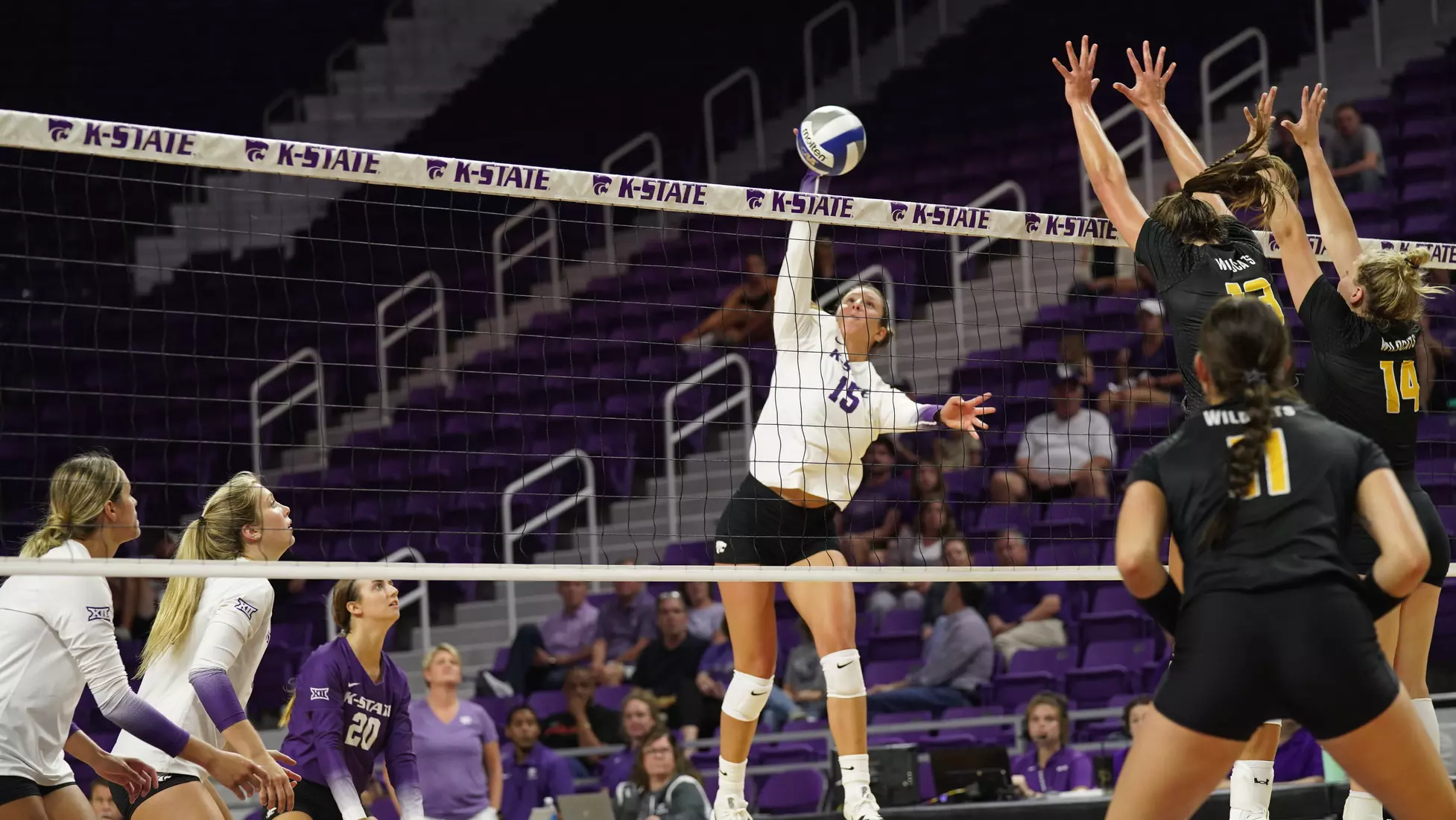 K-State volleyball vs Wayne State