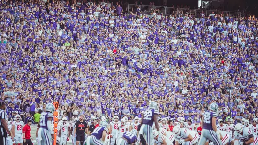 February 10, 2022, MANHATTAN, KANSAS:K-State Football hosts South Dakota at Bill Snyder Stadium in MANHATTAN, KANSAS Thursday, February 10, 2022. (Photo by Joshua Strong/Kansas State University Athletics) *** Local Caption ***
