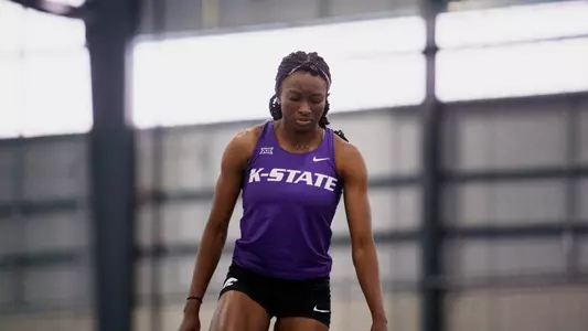 January 13, 2023, Topeka, KANSAS:
2023 KU-KSU-WSU Triangular at Washburn Indoor Atheltic Center in Topeka, KANSAS Friday, January 13, 2023.
(Photo by Joshua Strong/Kansas State University Athletics) *** Local Caption ***