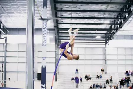 January 13, 2023, Topeka, KANSAS:
2023 KU-KSU-WSU Triangular at Washburn Indoor Atheltic Center in Topeka, KANSAS Friday, January 13, 2023.  
(Photo by Joshua Strong/Kansas State University Athletics) *** Local Caption ***
