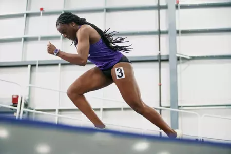 January 13, 2023, Topeka, KANSAS:
2023 KU-KSU-WSU Triangular at Washburn Indoor Atheltic Center in Topeka, KANSAS Friday, January 13, 2023.
(Photo by Joshua Strong/Kansas State University Athletics) *** Local Caption ***
