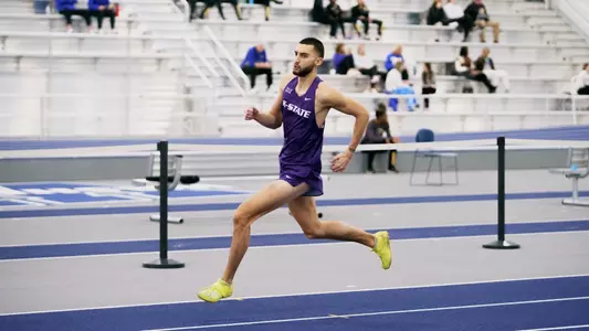 January 13, 2023, Topeka, KANSAS:
2023 KU-KSU-WSU Triangular at Washburn Indoor Atheltic Center in Topeka, KANSAS Friday, January 13, 2023.  
(Photo by Joshua Strong/Kansas State University Athletics) *** Local Caption ***