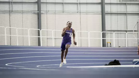January 13, 2023, Topeka, KANSAS:
2023 KU-KSU-WSU Triangular at Washburn Indoor Atheltic Center in Topeka, KANSAS Friday, January 13, 2023.  
(Photo by Joshua Strong/Kansas State University Athletics) *** Local Caption ***