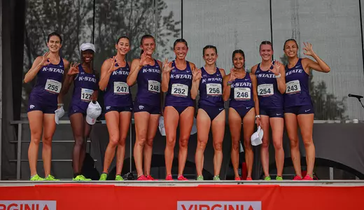 The women's team after winning the orange race with 116 points.
