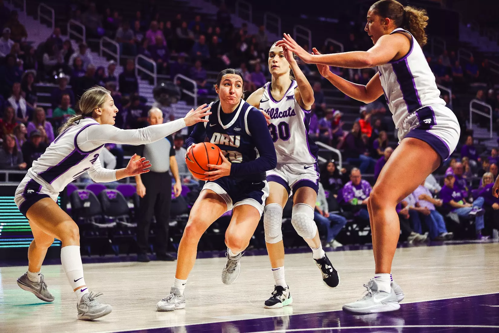 K-State 102, ORU 59 | Bramlage Coliseum, Manhattan, KS.