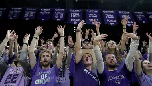 Fans at Bramlage Coliseum