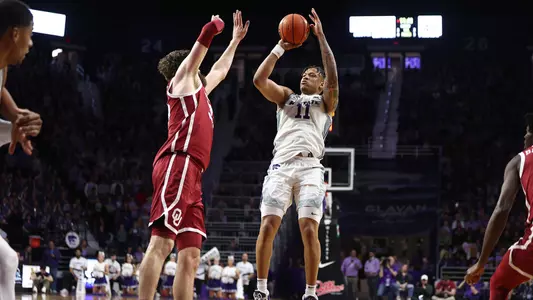 Kansas State Men’s Basketball vs. Oklahoma, March 1, 2023.
(Photo: Lathe Cobb/K-State Sports)