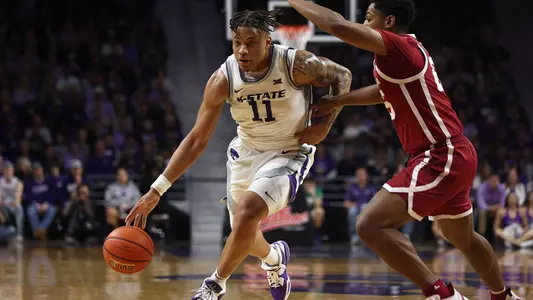 Kansas State Men’s Basketball vs. Oklahoma, March 1, 2023. Final: KSU 85, OU 69.
(Photo: Lathe Cobb/K-State Sports)