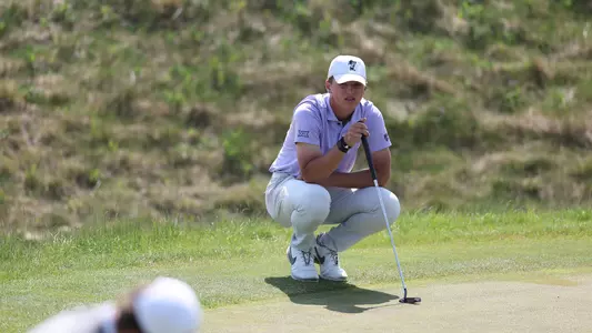 Nicklaus Mason during the first round of the 2023 NCAA Bath Regional at Eagle Eye Golf Club in Bath, Michigan. (Rey Del Rio)