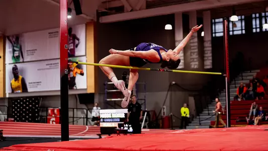 February 24, 2023, LUBBOCK, TEXAS:
2023 Big 12 Indoor Track Championships at Sports Performance Center in LUBBOCK, TEXAS Friday, February 24, 2023.  
(Photo by Joshua Strong/Kansas State University Athletics) *** Local Caption ***