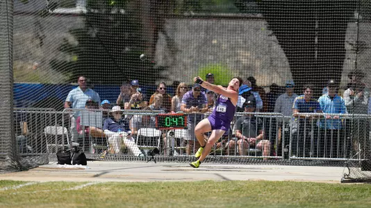 Kade McCall advances to the NCAA Championships in his 8th place throw in West Preliminary