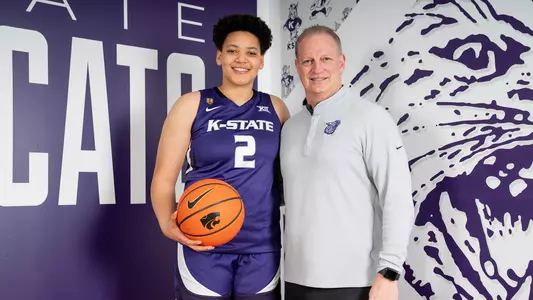 Kansas State WBB Recruit Imani Lester, April 28, 2023.
(Photo: Molly Kaiser/K-State Sports)