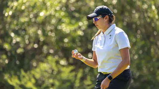 Haley Vargas during the first round of the 2023 NCAA San Antonio Regional.