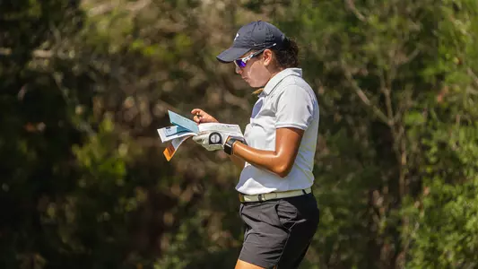 Haley Vargas during the first round of the 2023 NCAA San Antonio Regional.