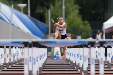 Urte Bacianskaite competed in her second NCAA Championships in the heptathlon