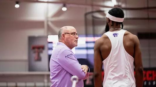 Head coach Cliff Rovelto during the Big 12 Championships
