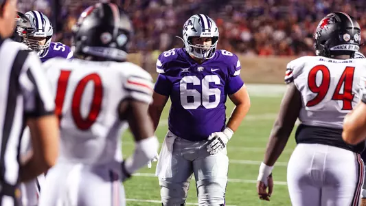 Kansas State Football vs. Southeast Missouri, September 2, 2023. Final: KSU 48, OPP ABV 0.
First game of the season.
(Photo: Chandler Mixon/K-State Sports)