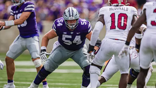Kansas State Football vs. Troy , 
September 9, 2023. Final: KSU 42, TU 13.
(Photo: Chandler Mixon/K-State Sports)