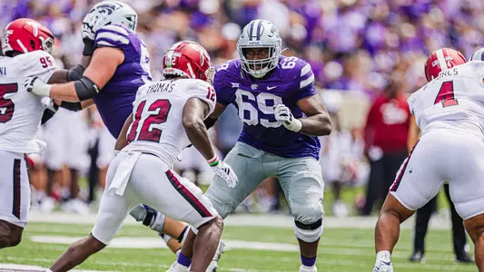Kansas State Football vs. Troy , 
September 9, 2023. Final: KSU 42, TU 13.
(Photo: Chandler Mixon/K-State Sports)
