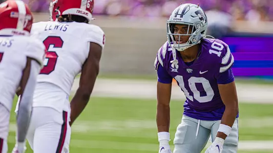 Kansas State Football vs. Troy , 
September 9, 2023. Final: KSU 42, TU 13.
(Photo: Chandler Mixon/K-State Sports)