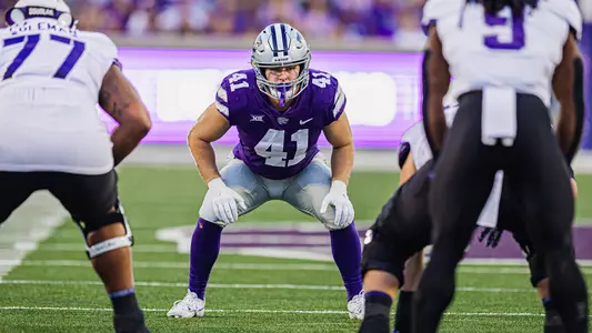 Kansas State Football vs. Texas Christian University, October 21, 2023. Final: KSU 41, TCU 3.
Rematch of Big 12 Championship.
(Photo: Chandler Mixon/K-State Sports)