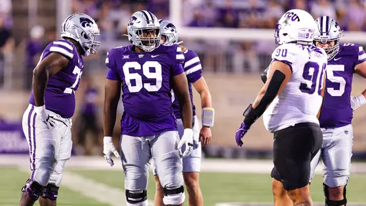 Kansas State Football vs. Texas Christian University, October 21, 2023. Final: KSU 41, TCU 3.
Rematch of Big 12 Championship.
(Photo: Chandler Mixon/K-State Sports)