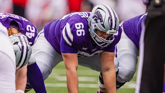 Kansas State Football vs. University of Houston, October 28, 2023. Final: KSU 41, UH 0, .
First Big 12 matchup between K-State and Houston
Second shutout of the season for K-State.
(Photo: Chandler Mixon/K-State Sports)