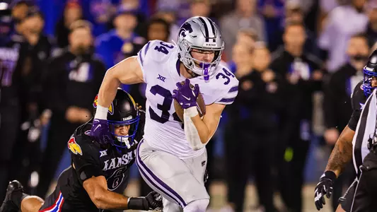 Kansas State Football vs. Kansas, November 18, 2023. Final: KSU 31, KU 27, .
15th straight win against Kansas.
(Photo: Chandler Mixon/K-State Sports)