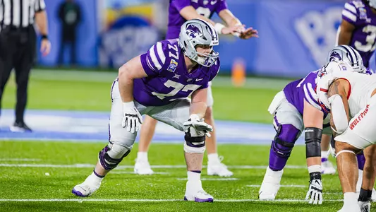 Kansas State Football vs. NC State, December 28, 2023. Final: KSU 28, NCS 19, .
Avery Johnson’s first career start at Quarterback.
First Pop-tarts Bowl
(Photo: Chandler Mixon/K-State Sports)