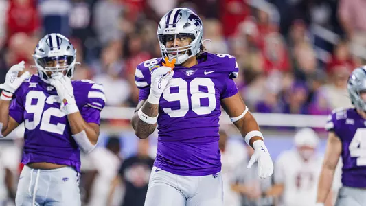 Kansas State Football vs. NC State, December 28, 2023. Final: KSU 28, NCS 19, .
Avery Johnson’s first career start at Quarterback.
First Pop-tarts Bowl
(Photo: Chandler Mixon/K-State Sports)
