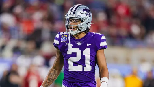 Kansas State Football vs. NC State, December 28, 2023. Final: KSU 28, NCS 19, .
Avery Johnson’s first career start at Quarterback.
First Pop-tarts Bowl
(Photo: Chandler Mixon/K-State Sports)