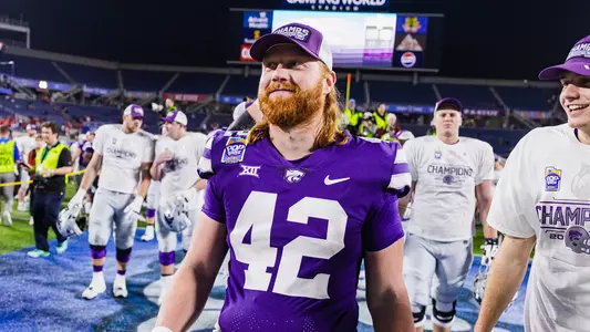 Kansas State Football vs. NC State, December 28, 2023. Final: KSU 28, NCS 19, .
Avery Johnson’s first career start at Quarterback.
First Pop-tarts Bowl
(Photo: Chandler Mixon/K-State Sports)