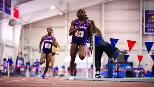 Kansas State Track & Field competes in the KU-KSU-WSU Triangular, January 12, 2024.
Team placed second overall.
(Photo: Austin Van Meter/K-State Sports)