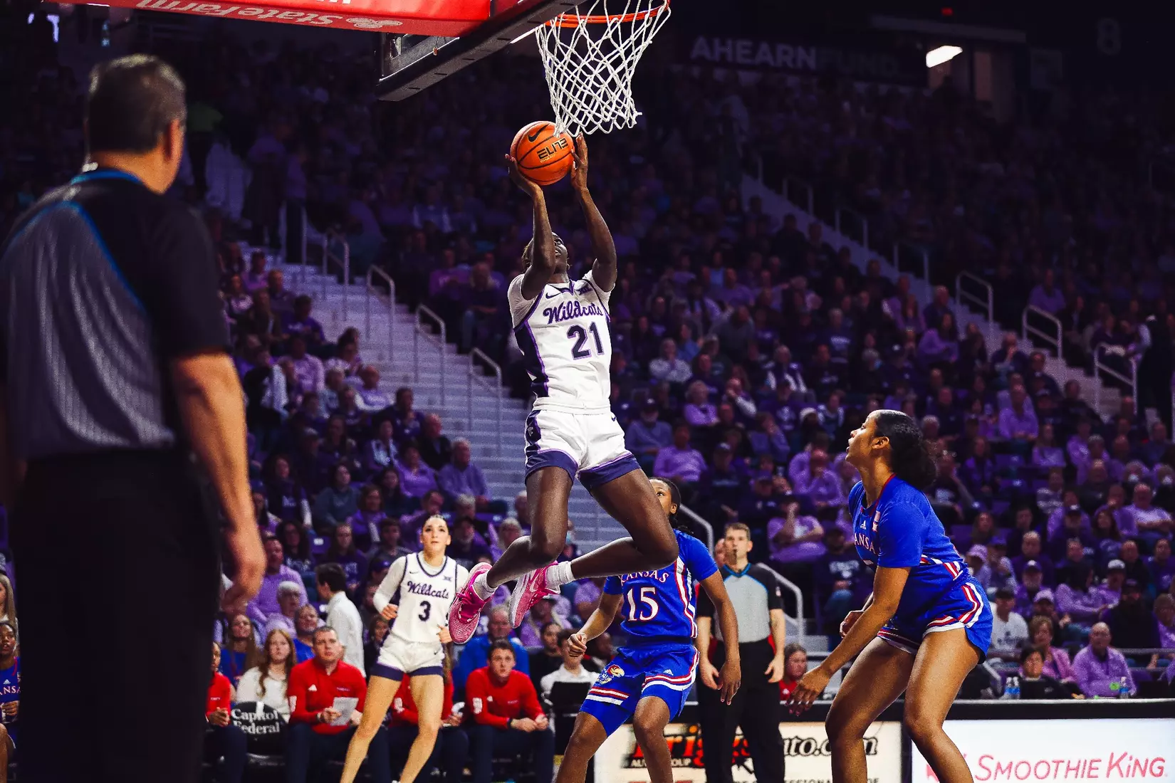 K-State defeats Kansas 69-58 in the Dillons Sunflower Showdown. Bramlage Coliseum / Manhattan, KS