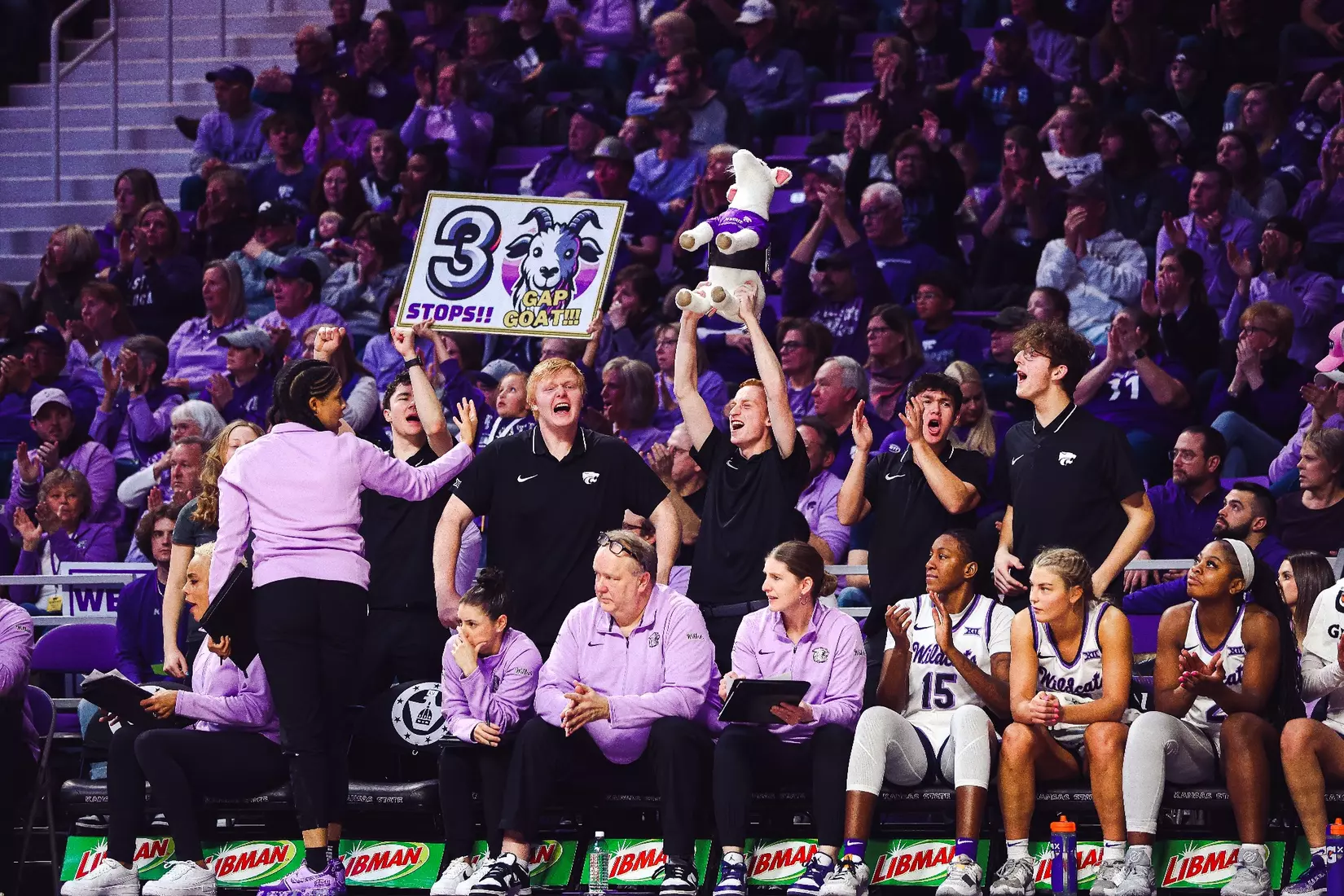 K-State defeats Kansas 69-58 in the Dillons Sunflower Showdown. Bramlage Coliseum / Manhattan, KS