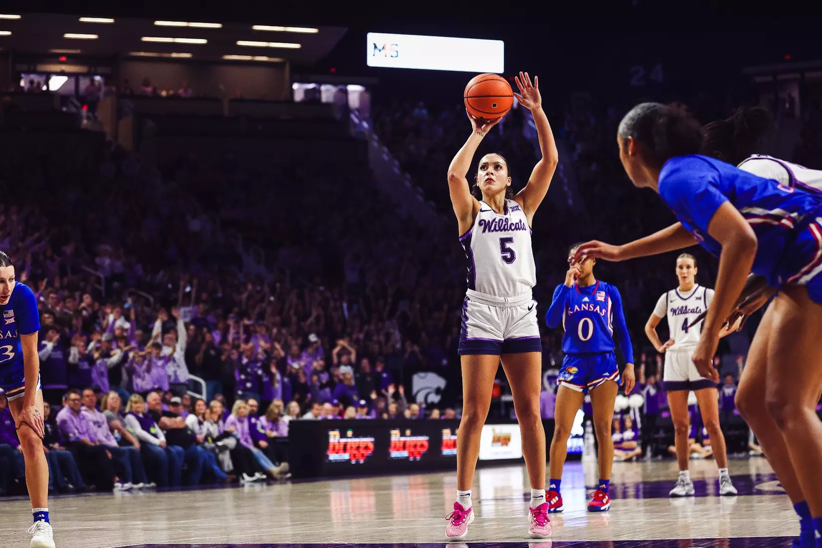 K-State defeats Kansas 69-58 in the Dillons Sunflower Showdown. Bramlage Coliseum / Manhattan, KS