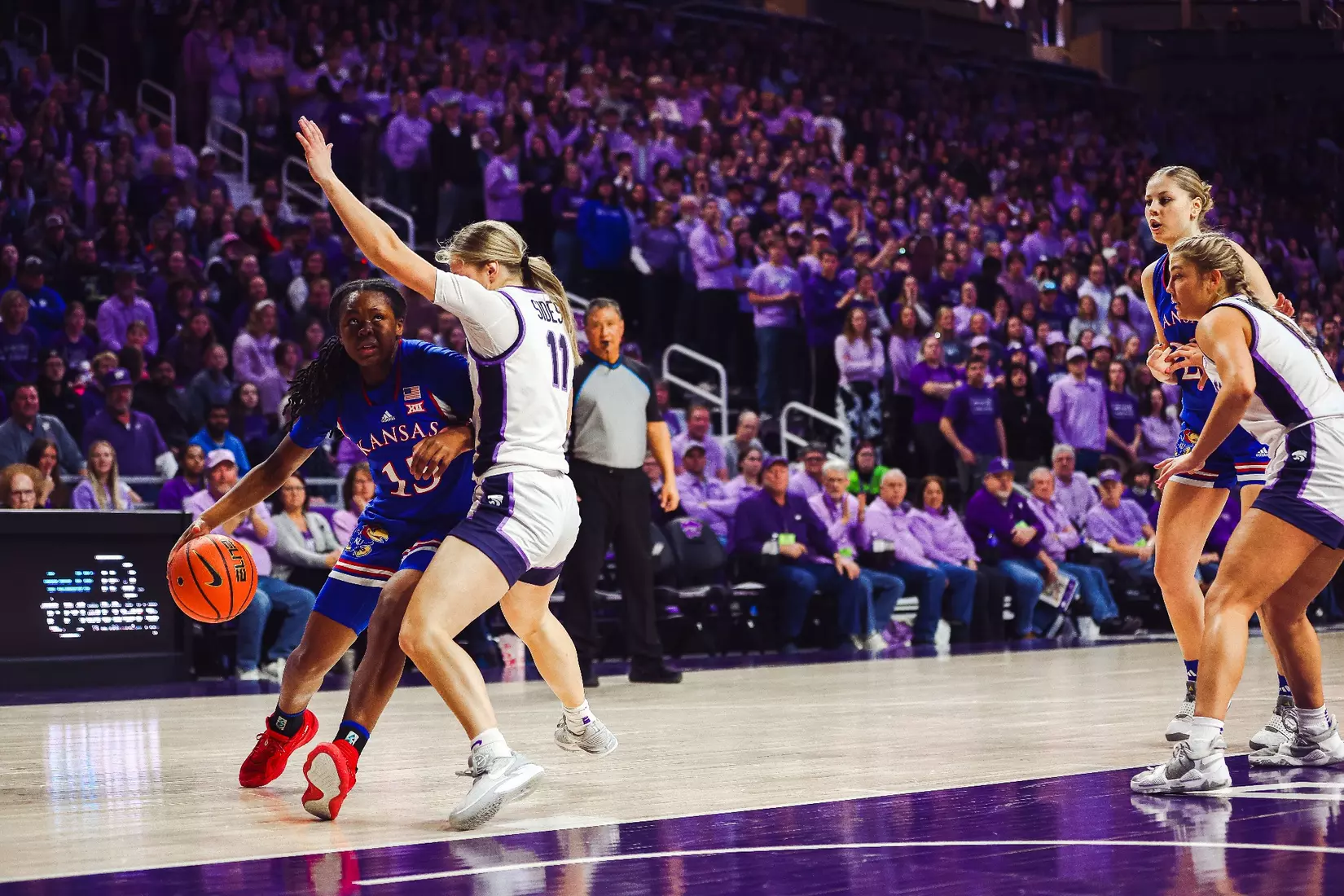 K-State defeats Kansas 69-58 in the Dillons Sunflower Showdown. Bramlage Coliseum / Manhattan, KS