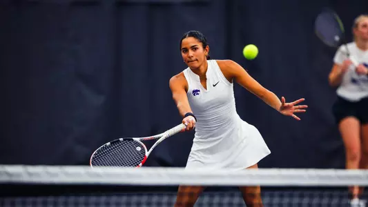 K-State Tennis vs. Drake, January 20, 2024.
(Photo: Lexi Doherty/K-State Sports)