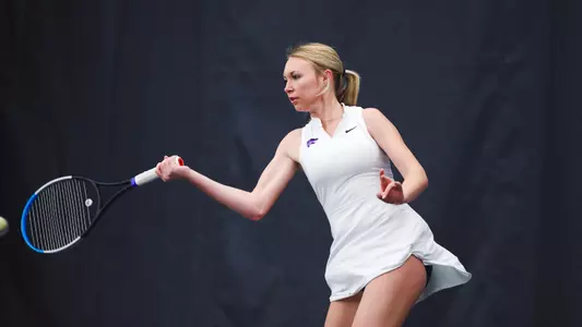 Jillian Harkin competing against Drake at Body First Tennis Center