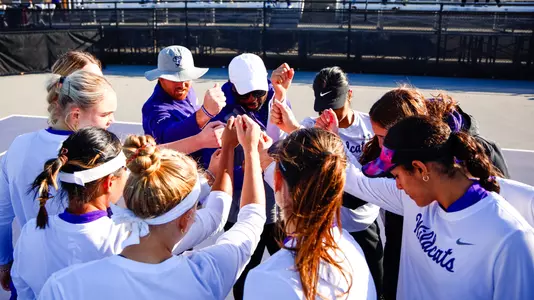 K-State women's tennis team versus Iowa State
