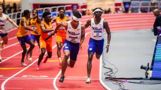 Men's 4x400 relay at NCAA Indoor Championship in Boston, Mass.