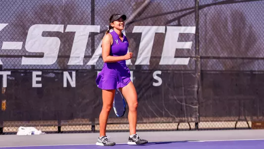 K-State Women's Tennis vs. Cincinnati, March 28, 2024.
(Photo: Lexi Doherty/K-State Sports)