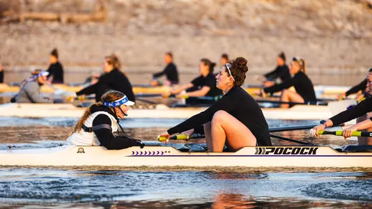 Rowing practice on Tuttle Creek Lake April 10