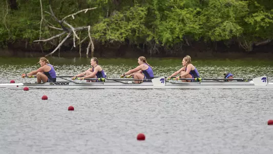 Rowing team 1v4+ during the SIRA Championship on April 20-21 in Oak Ridge, Tenn.