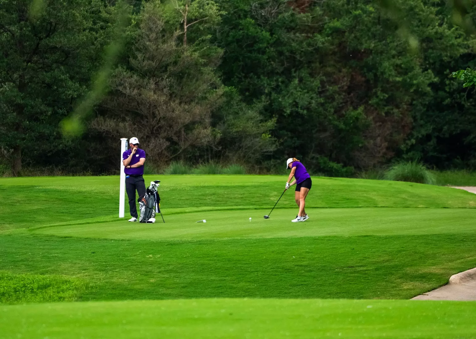 Carla Bernat during the first round of the NCAA Bryan Regional held at the Traditions Golf Club in Bryan, Texas, on Monday, May 6, 2024. (Laryssa Myers)