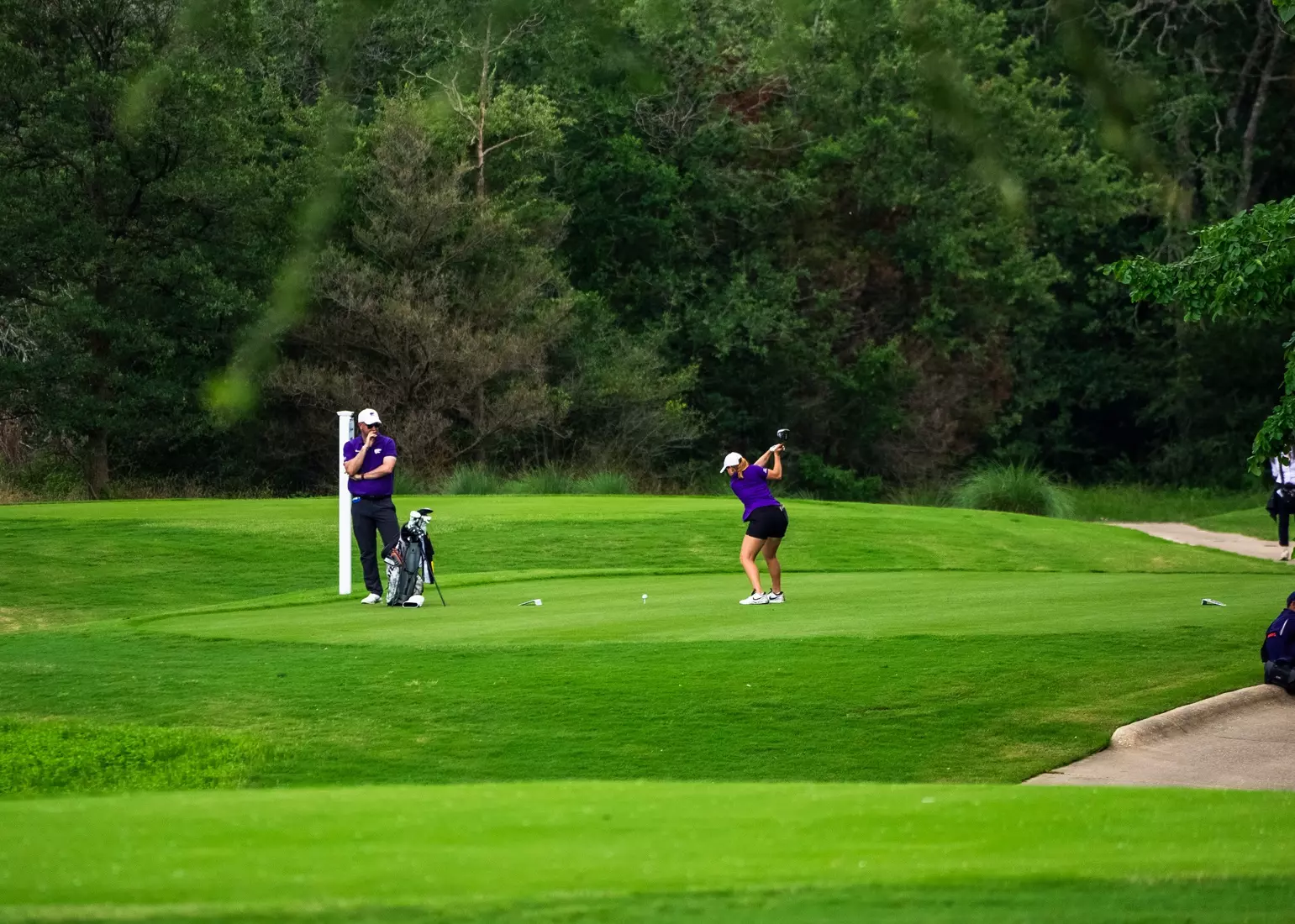 Carla Bernat during the first round of the NCAA Bryan Regional held at the Traditions Golf Club in Bryan, Texas, on Monday, May 6, 2024. (Laryssa Myers)