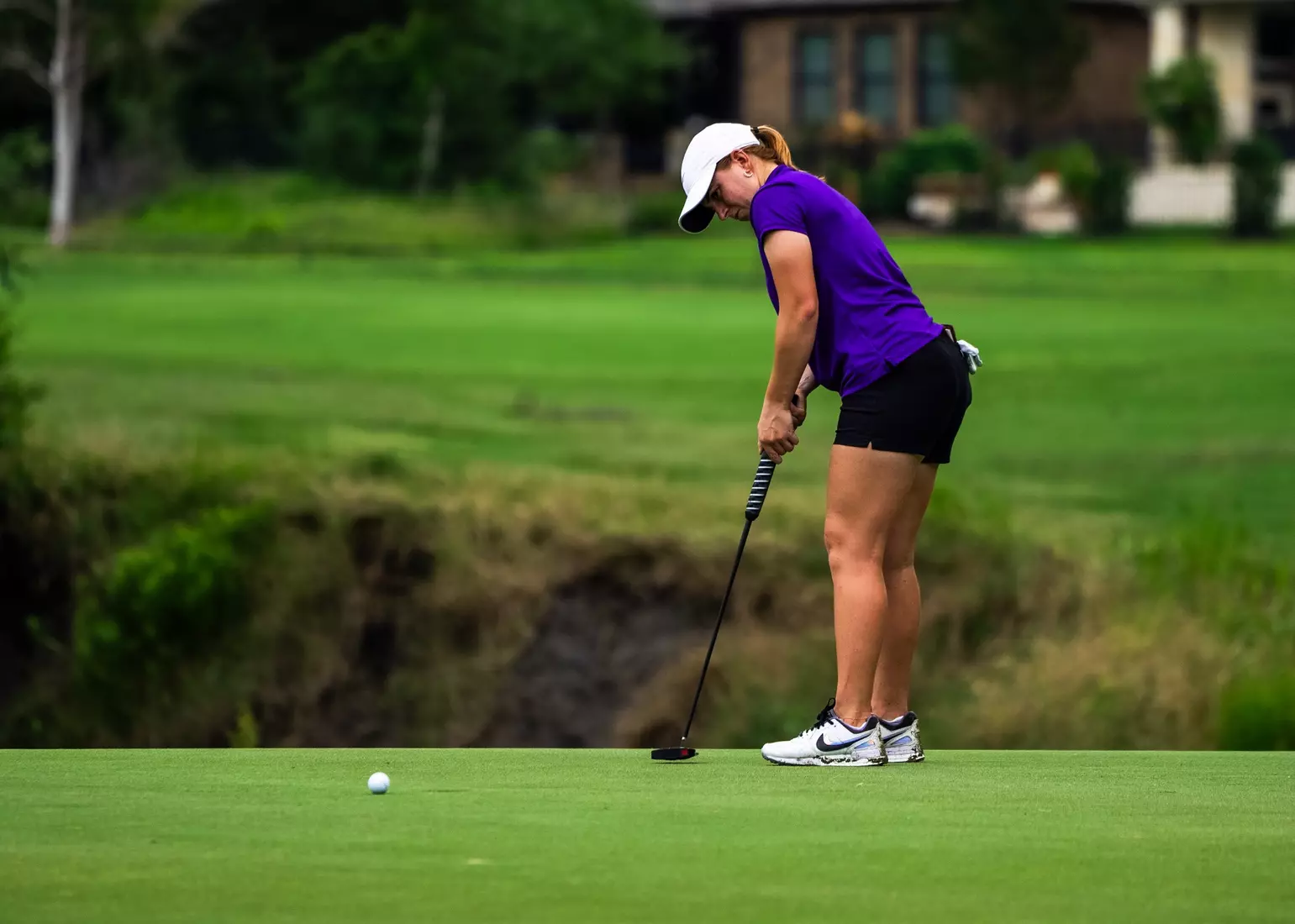 Carla Bernat during the first round of the NCAA Bryan Regional held at the Traditions Golf Club in Bryan, Texas, on Monday, May 6, 2024. (Laryssa Myers)
