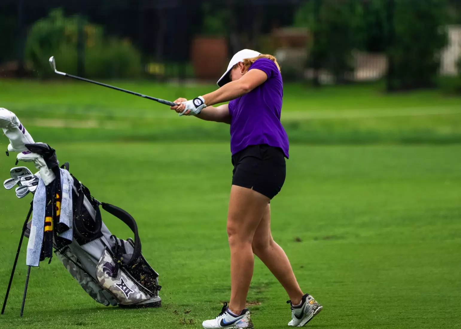 Carla Bernat during the first round of the NCAA Bryan Regional held at the Traditions Golf Club in Bryan, Texas, on Monday, May 6, 2024. (Laryssa Myers)