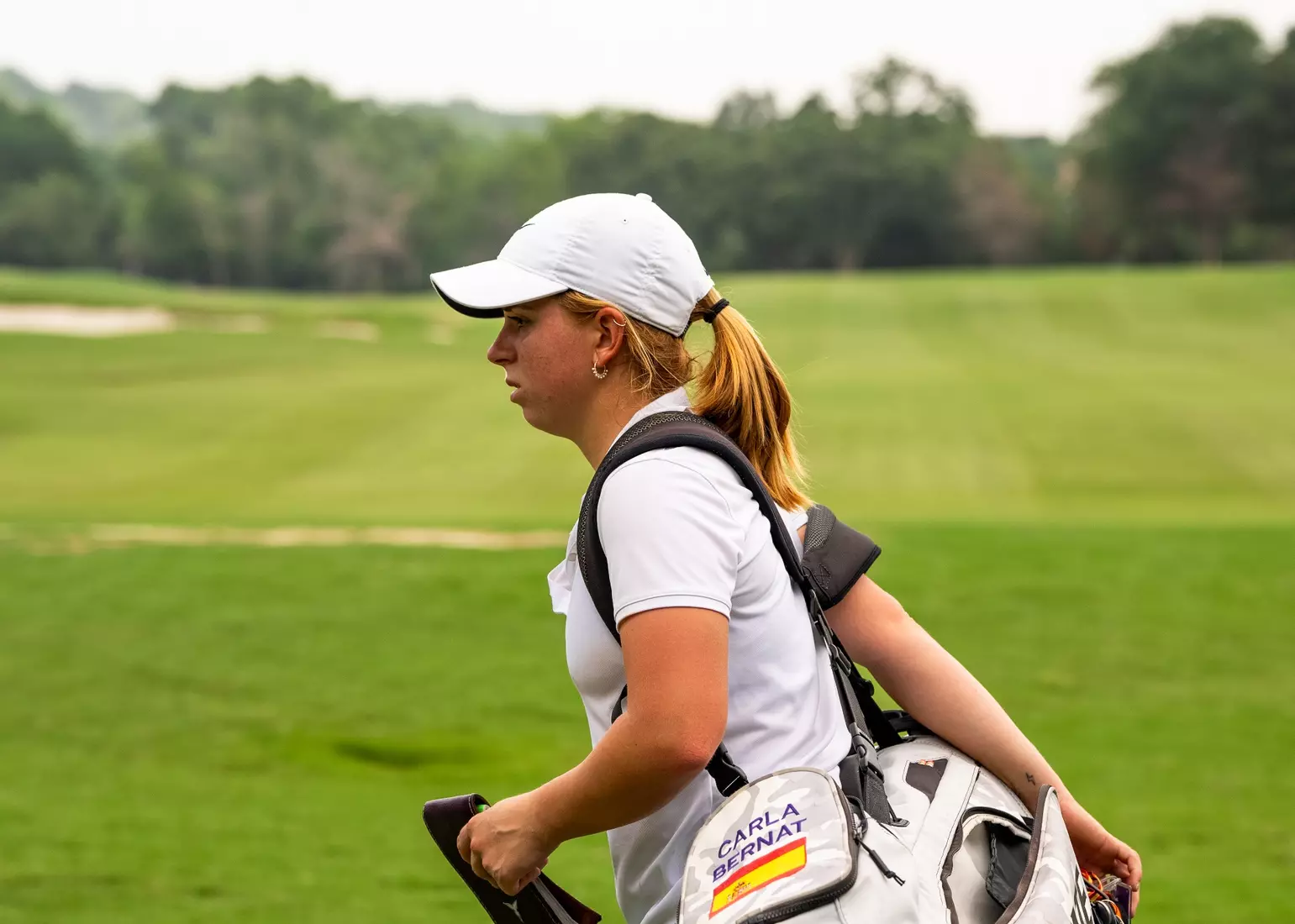Carla Bernat during the second round of the NCAA Bryan Regional held at the Traditions Golf Club in Bryan, Texas, on Tuesday, May 7, 2024. (Laryssa Myers)
