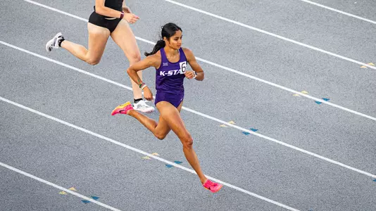 Aubry Donley running at the Ward Haylett Invitational on April 26 at R.V. Christian Track